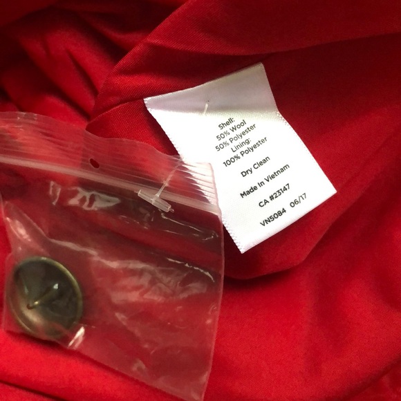 ❤️ HP ❤️ Talbots Pop Wool Twill Faux Wrap Skirt - Picture 6 of 6